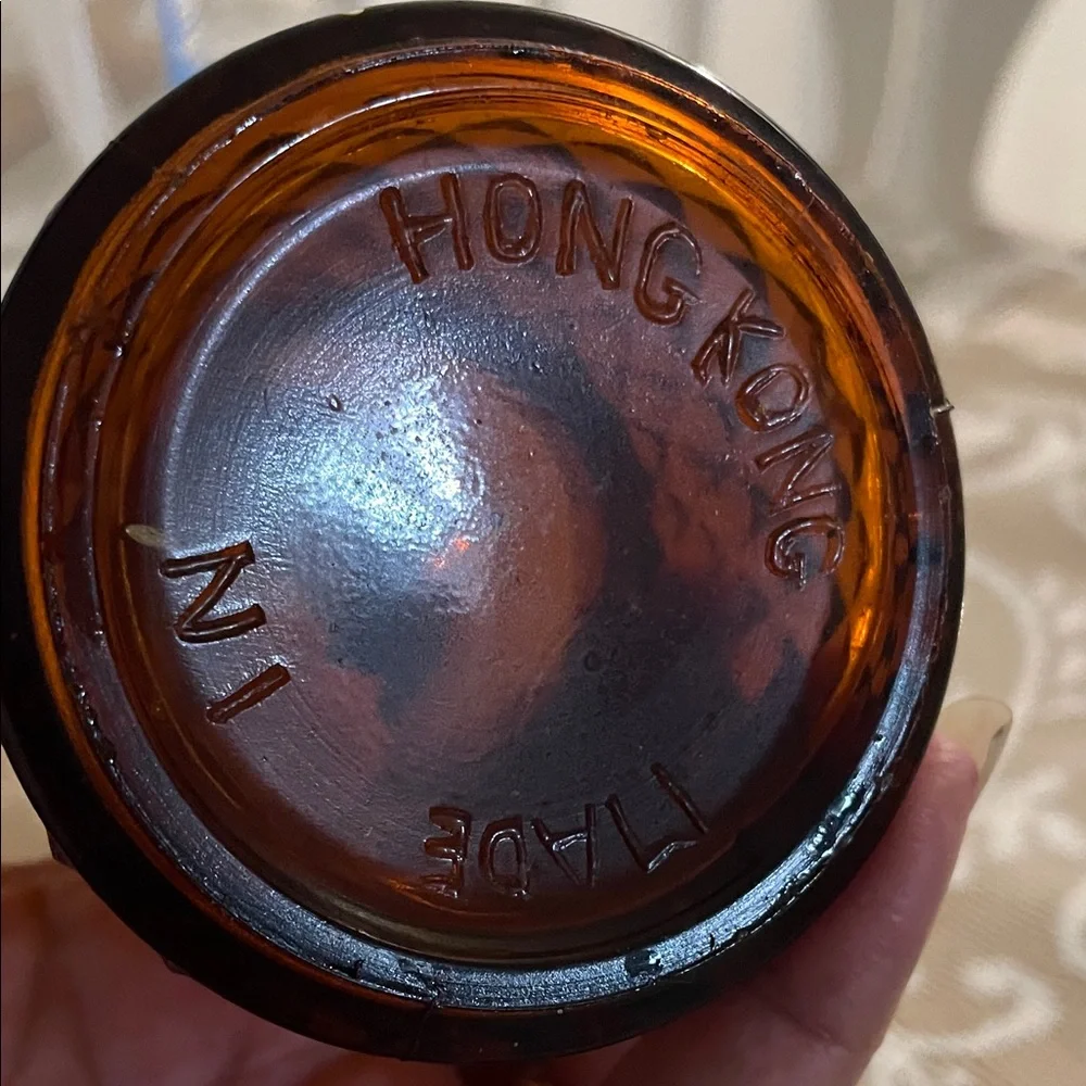 Amber Glass Oil Lamp